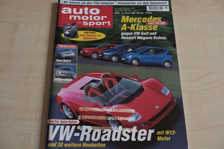 Deckblatt Auto Motor und Sport (05/1998)